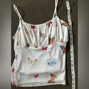 White butterfly top
